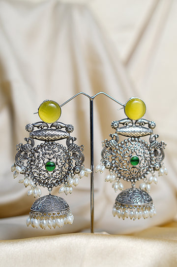 Bhawani - Light Weight Heavy-Look Jhumka Collection | Premium range from House of Mrigaya by Nandini | for Festive Occasions & Traditional Look