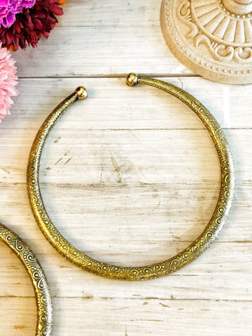 Rajasthani neck Hasli from House of Mrigaya by Nandini for Traditional and Festive Occasions | Gifting | Wedding-Golden