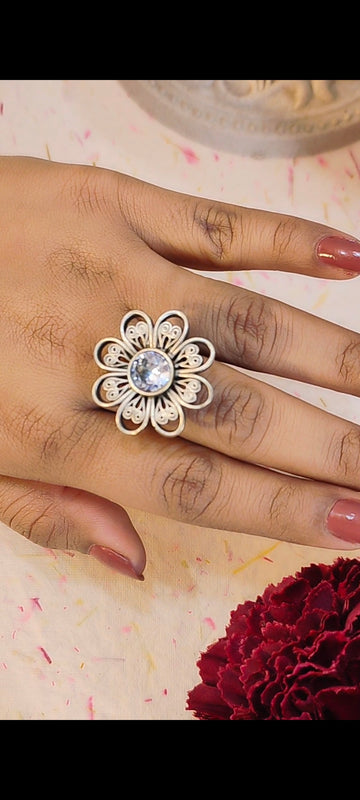 Siyal Antique Finish Rings Collection from House of Mrigaya by Nandini for festive occasions | for traditional look | for Indian Look