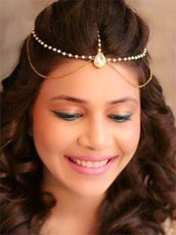 Rukmini's Blessing Maang Tikka from Mrigaya by Nandini