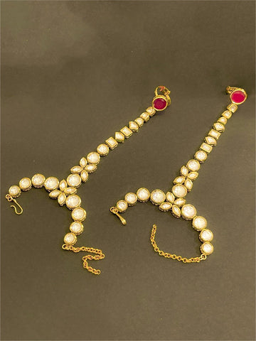 Sita's legacy Statement Haath Phool from Mrigaya by Nandini for festive occasions | for traditional look