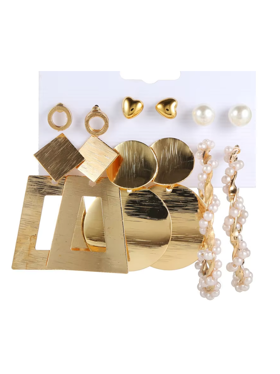 Glow & Grace earring Set from Mrigaya by Nandini for festive occasions | for traditional look | for office Indian wear -Pack of 6 pairs