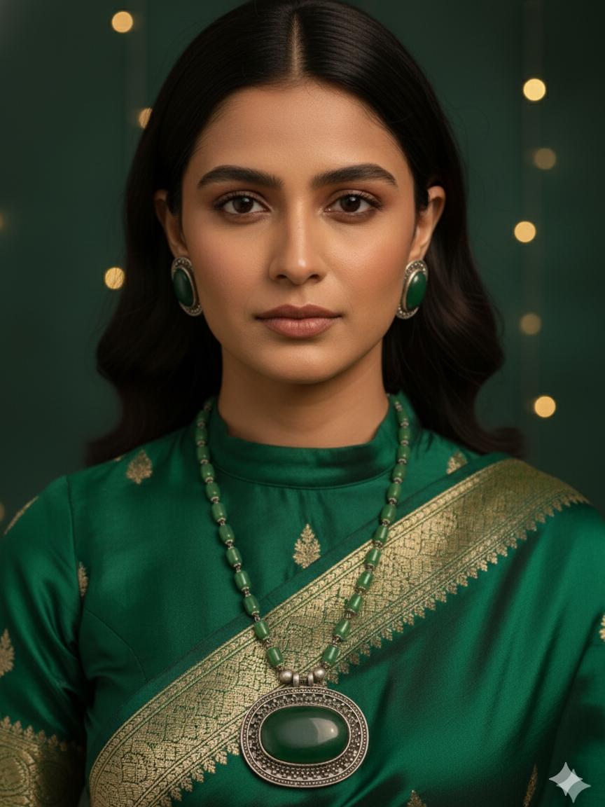 Lalitha'sLight  necklace set from house of Mrigaya by Nandini for Traditional and Festive Indian Look | for Gifting | Premium & Luxury Jewelry