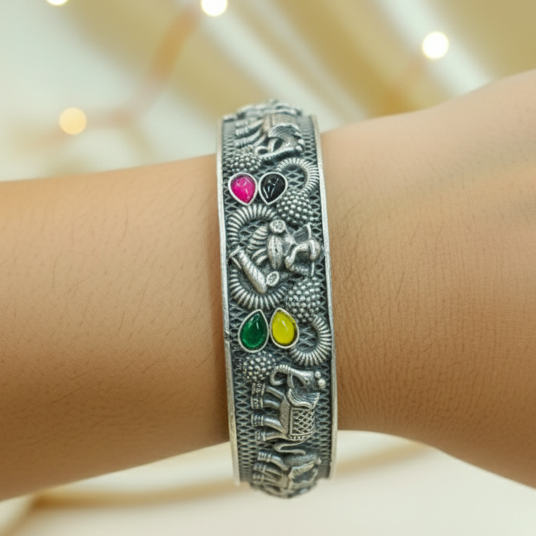 Hatli Kada Antique Finish from Mrigaya by Nandini - 2 Bangle