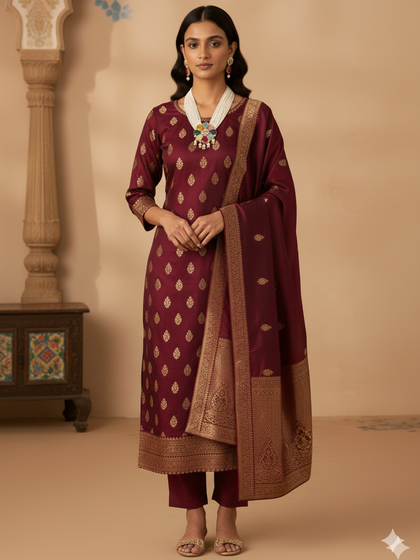 Parvati's Embrace necklace set from house of Mrigaya by Nandini for Traditional and Festive Indian Look | for Gifting | Premium & Luxury Jewelry