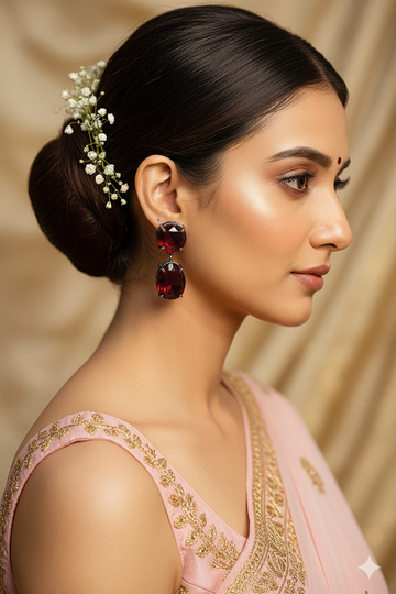 Crystara earring from Mrigaya by Nandini for Party & Office Look light