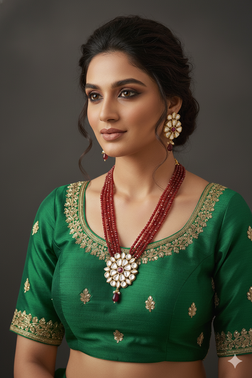 Rajsi Ratnahaar from house of Mrigaya by Nandini for Traditional and Festive Indian Look | for Gifting | Premium & Luxury Jewelry
