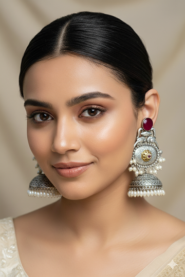 Vasundhara Light Weight Heavy-Look Jhumka Collection | Premium range from House of Mrigaya by Nandini | for Festive Occasions & Traditional Look