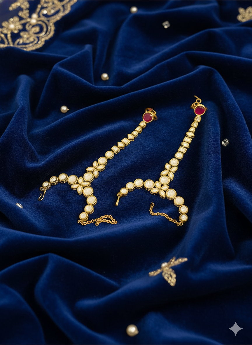 Sita's legacy Statement  Haath Phool from Mrigaya by Nandini for festive occasions | for traditional look