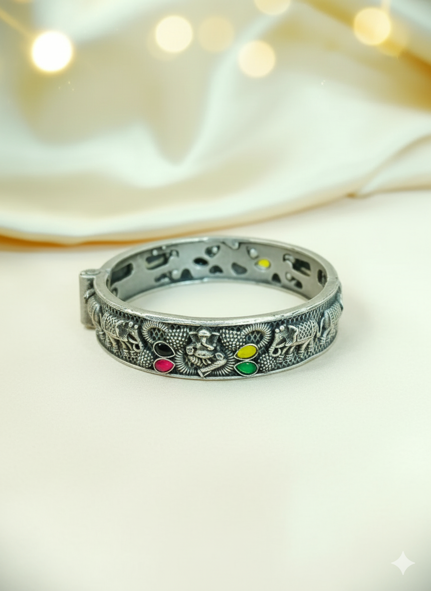 Hatli Kada Antique Finish from Mrigaya by Nandini - 1 Bangle