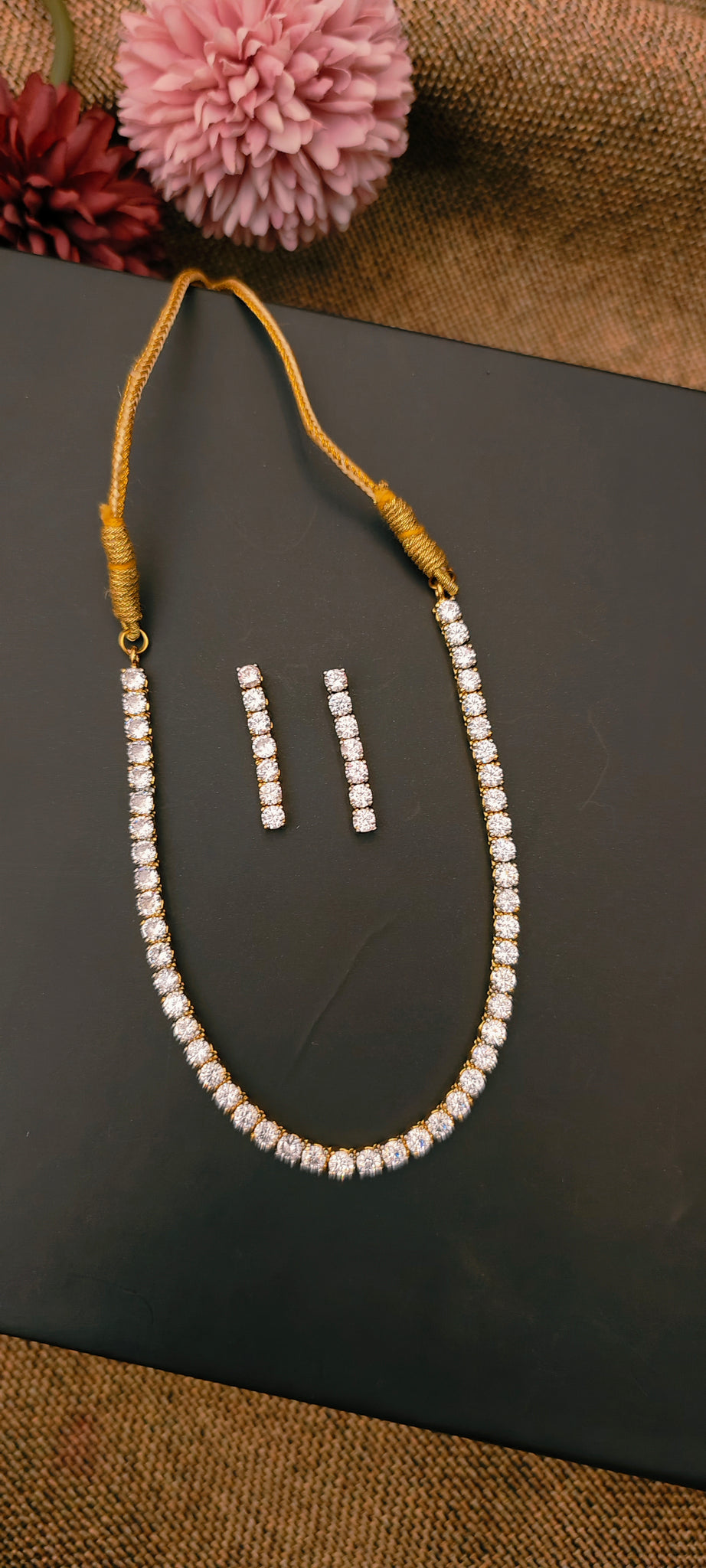 Vihara - Gold Necklace Set from House of Mrigaya by Nandini for Traditional and Festive Indian Look | for Gifting | for wedding