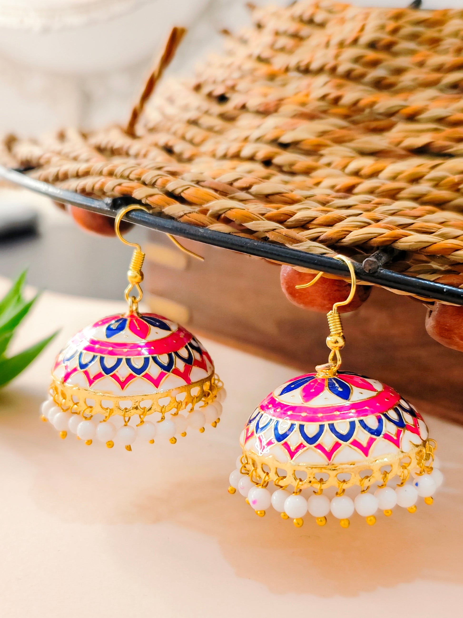 Rang Bhari Tokri Earring Collection from Mrigaya by Nandini for Weddings | Festive Occasions | India Look - Mrigaya India