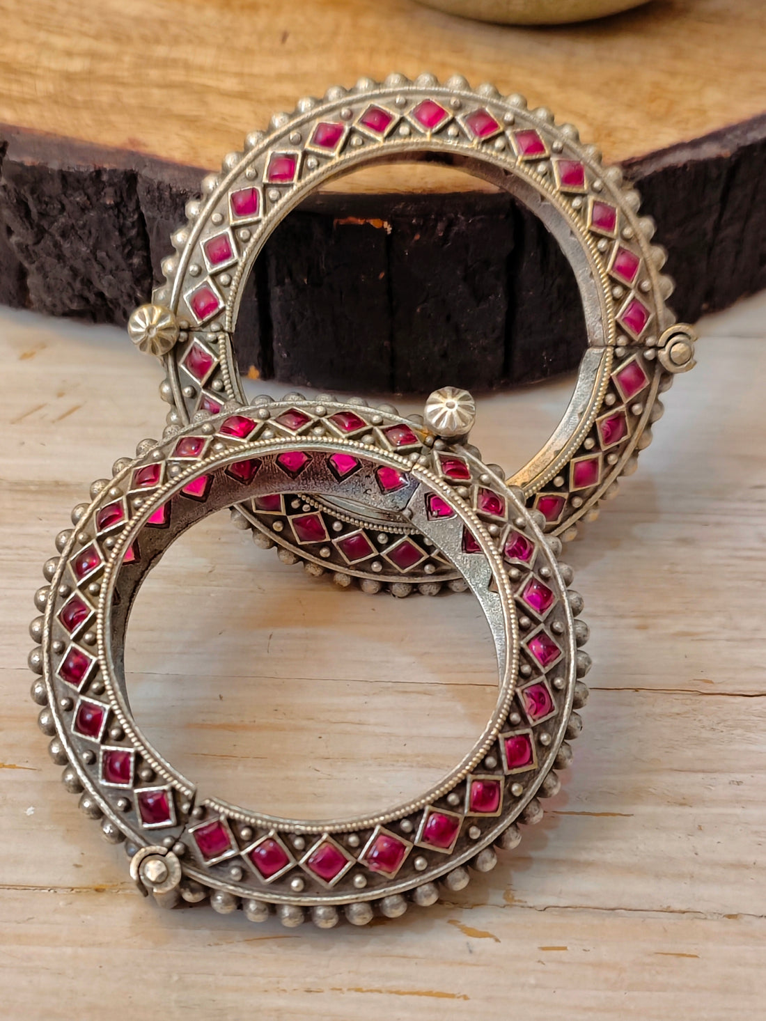 Khanjna Haath Kada Antique Finish from Mrigaya by Nandini -2 Bangle