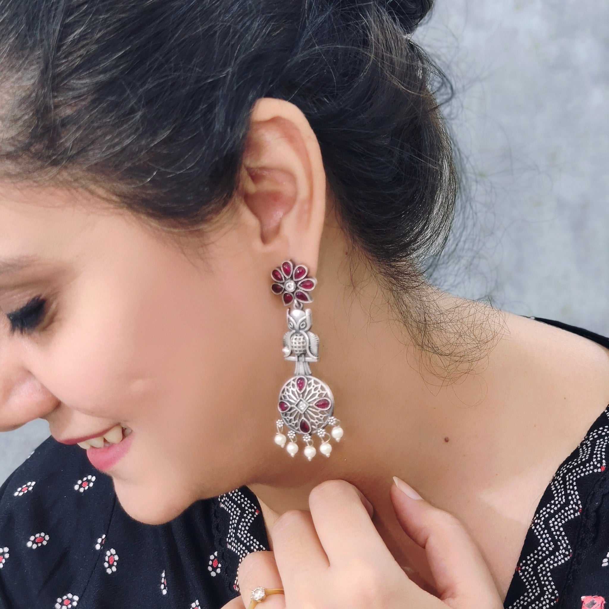 Mrigaya's Uluucha Collection for casual wear | India ethnic Office Wear - Magenta