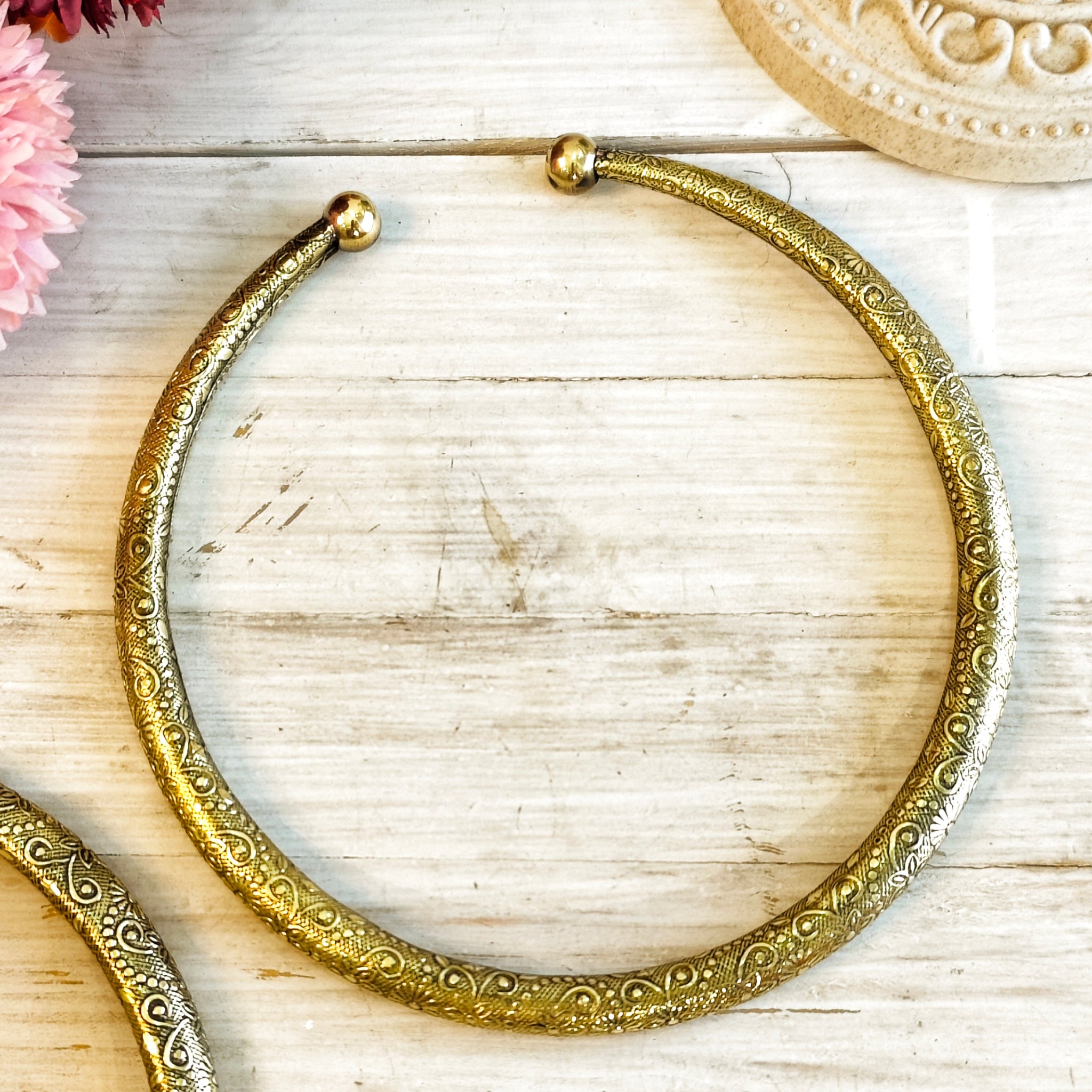 Rajasthani neck  Hasli from House of Mrigaya by Nandini for Traditional and Festive Occasions | Gifting | Wedding-Golden