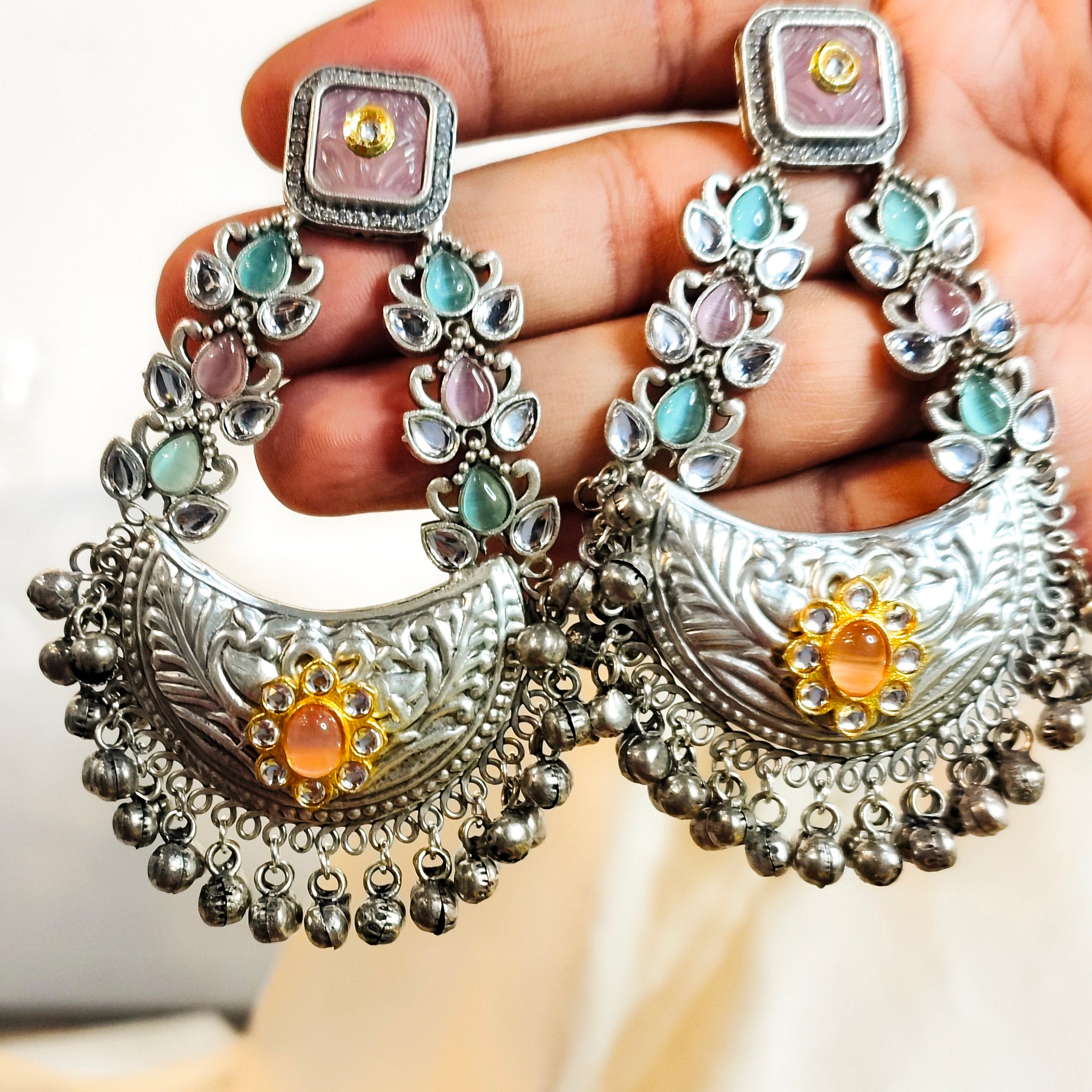 Maharani Latkan Jhumka from Mrigaya by Nandini