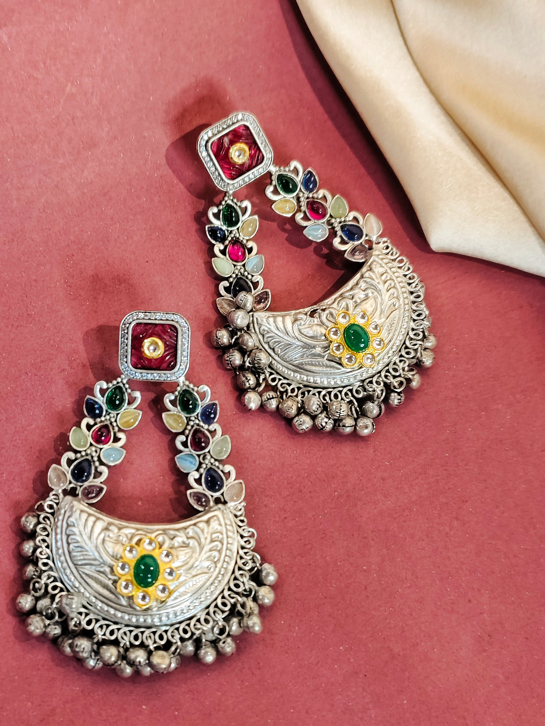 Maharani Latkan Jhumka from Mrigaya by Nandini