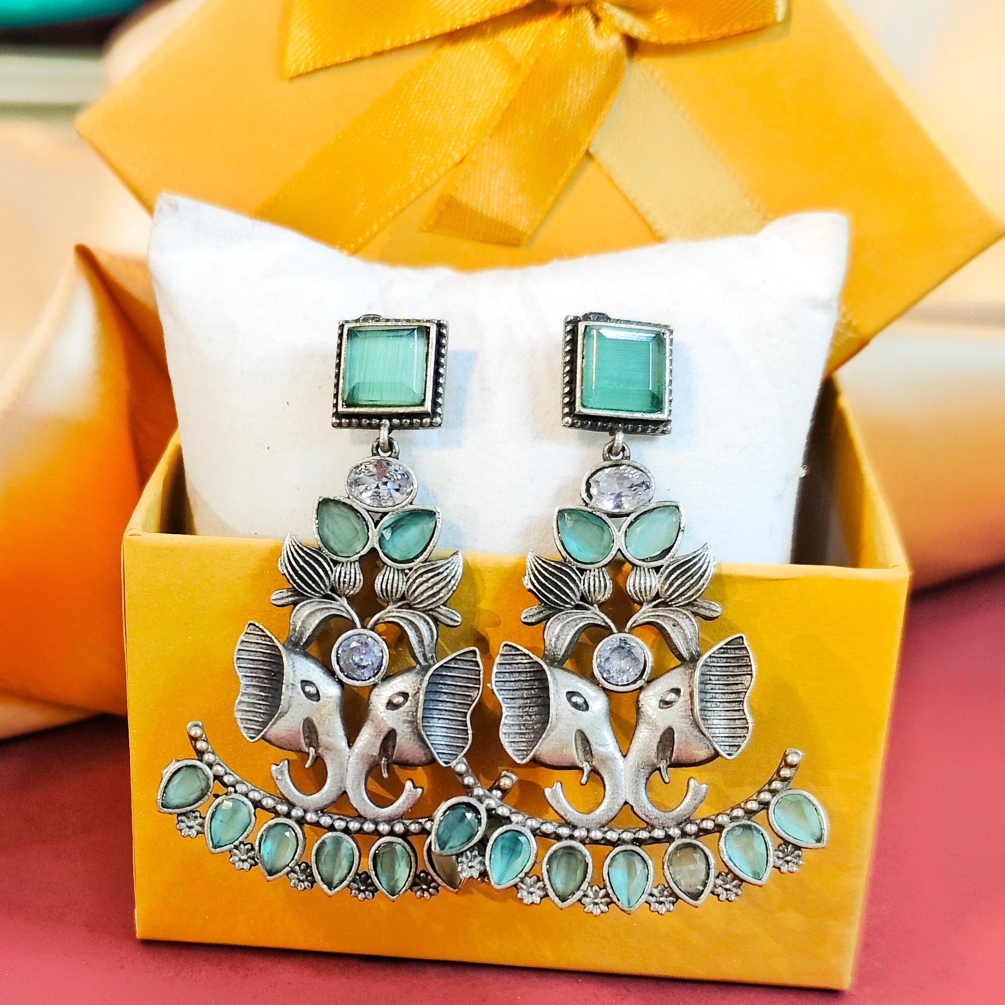 Gajraj Earring Set from for casual wear | India ethnic Office Wear Mrigaya by Nandini