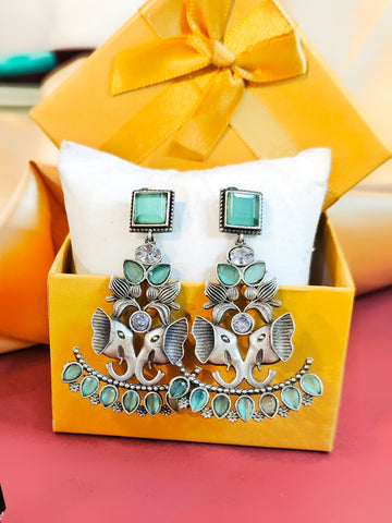 Gajraj Earring Set from for casual wear | India ethnic Office Wear Mrigaya by Nandini