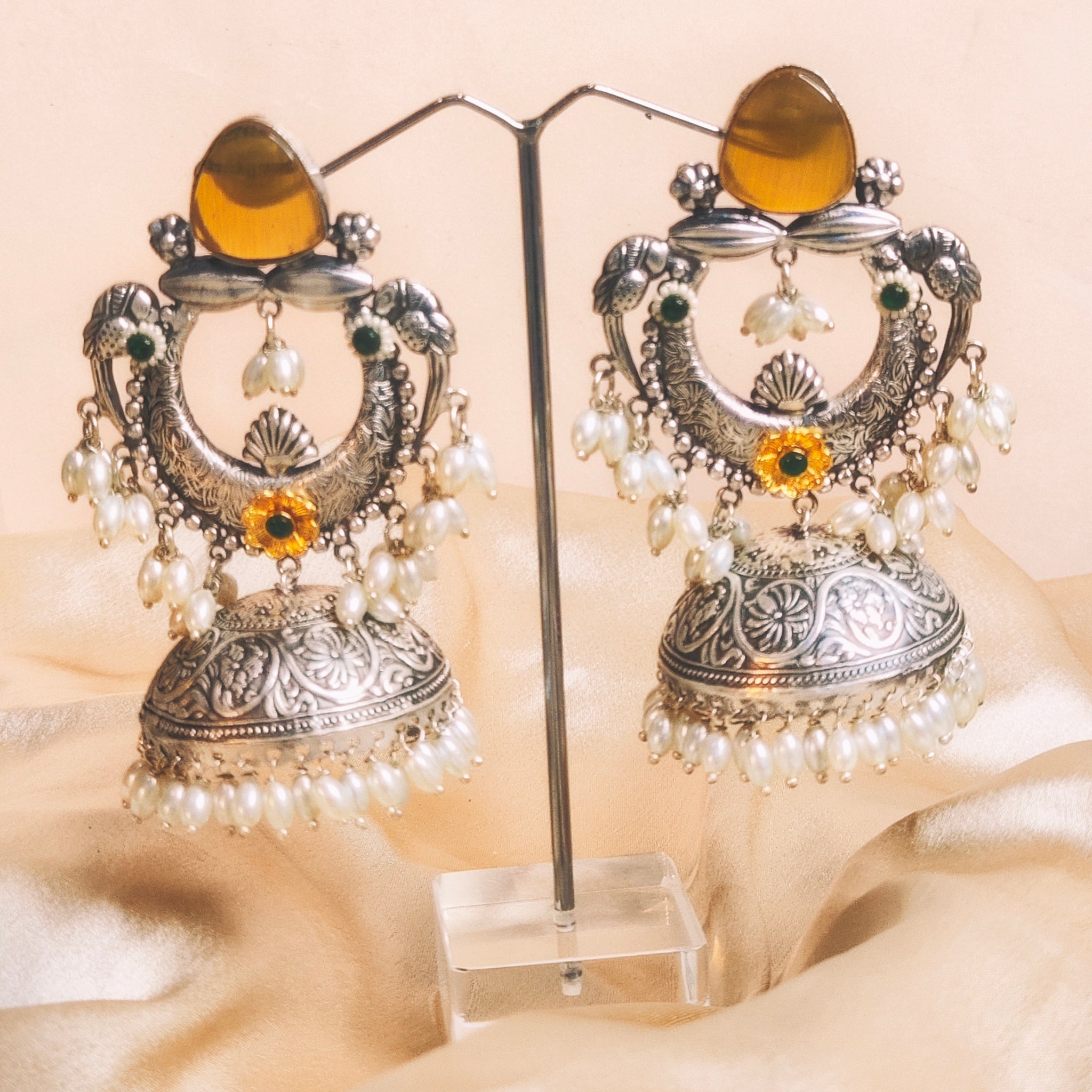 Kanaklata-Light Weight Heavy-Look Jhumka Collection | Premium range from House of Mrigaya by Nandini | for Festive Occasions & Traditional Look