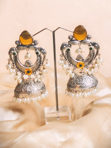 Kanaklata-Light Weight Heavy-Look Jhumka Collection | Premium range from House of Mrigaya by Nandini | for Festive Occasions & Traditional Look