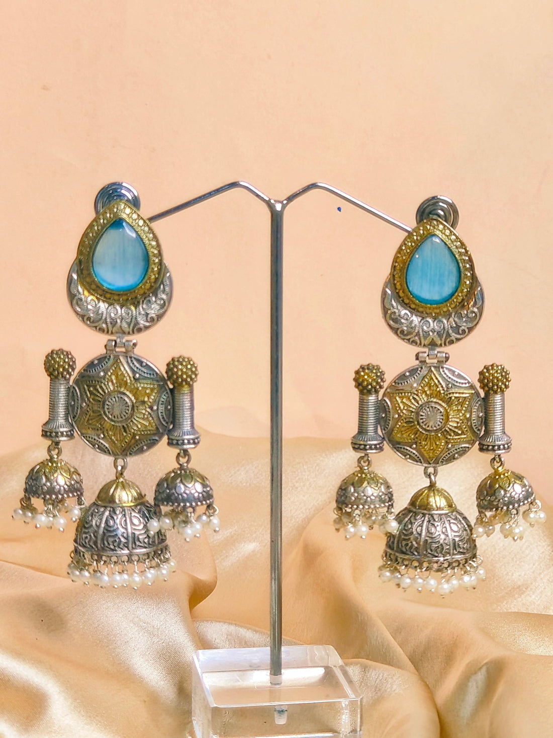 Ratnashree-Light Weight Heavy-Look Jhumka Collection | Premium range from House of Mrigaya by Nandini | for Festive Occasions & Traditional Look