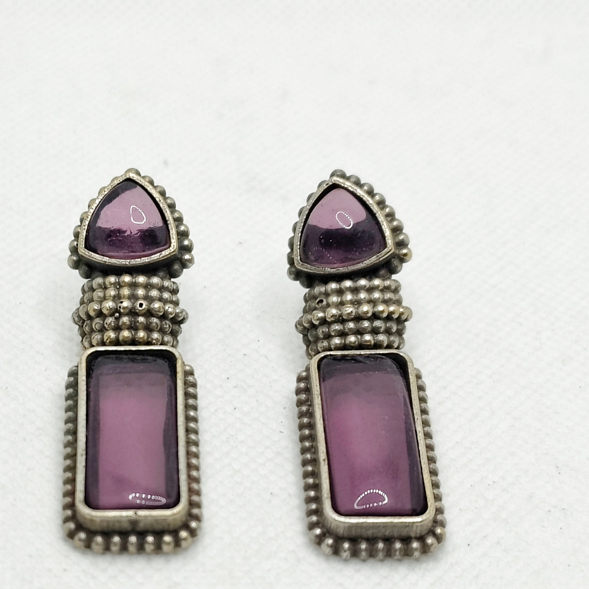 Sankol earring from Mrigaya by Nandini for Traditional and Ethnic Look-Purple