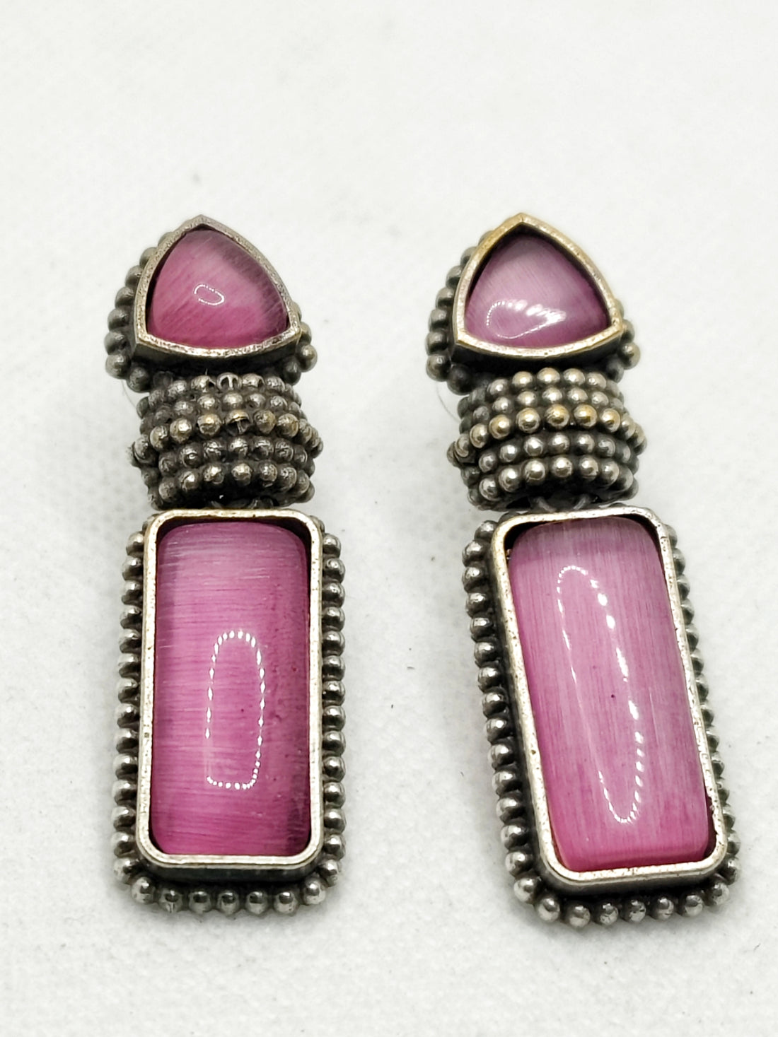 Sankol -Pink earring from Mrigaya by Nandini for Traditional and Ethnic Look_Pink