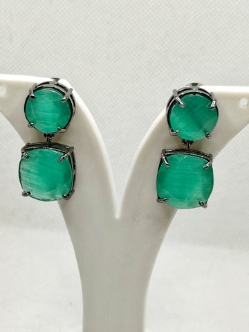 Anuttara Earing from Mrigaya by Nandini for Party & Office Look_light-green