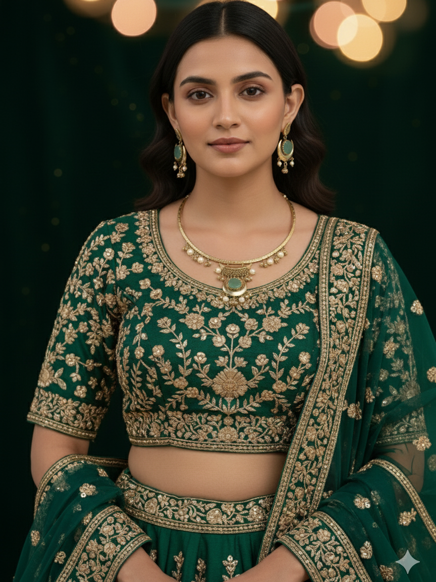 Amaira Premium Gold Hasli for Traditional and Festive Occasions - Necklace Set
