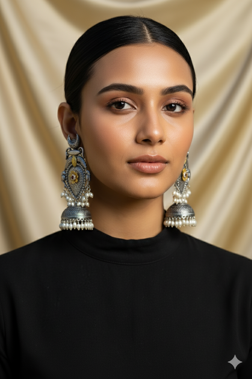 Chandrika Light Weight Heavy-Look Jhumka Collection - Anti-Tarnish Earrings
