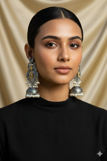 Chandrika Light Weight Heavy-Look Jhumka Collection - Anti-Tarnish Earrings
