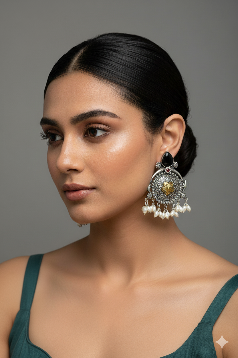 Hemangini Light Weight Heavy-Look Jhumka Collection - Anti-Tarnish Earrings
