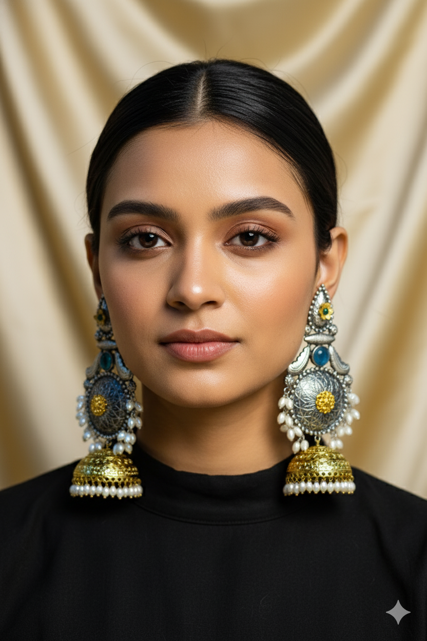 Rajmala Light Weight Heavy-Look Jhumka Collection - Anti-Tarnish Earrings online
