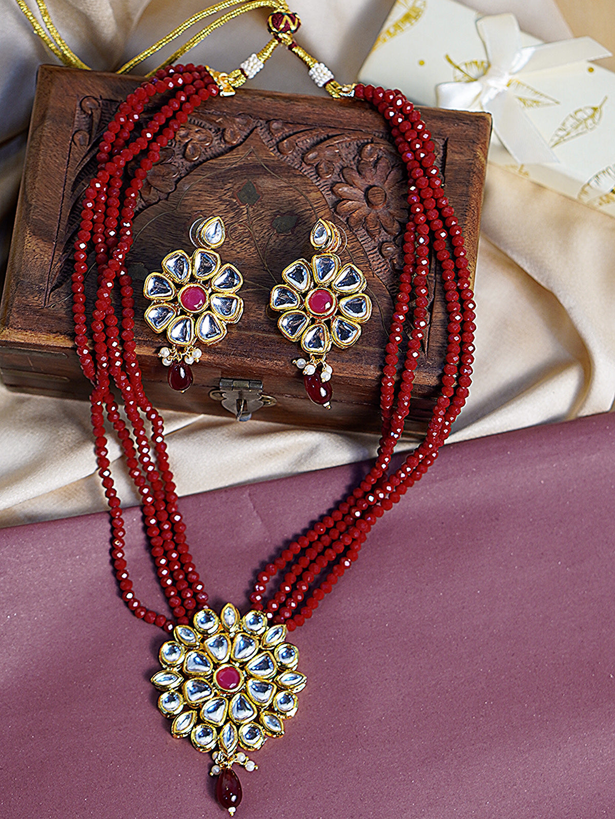 Rajsi Ratnahaar for Traditional and Festive Indian Look - Necklace Set for lehenga
