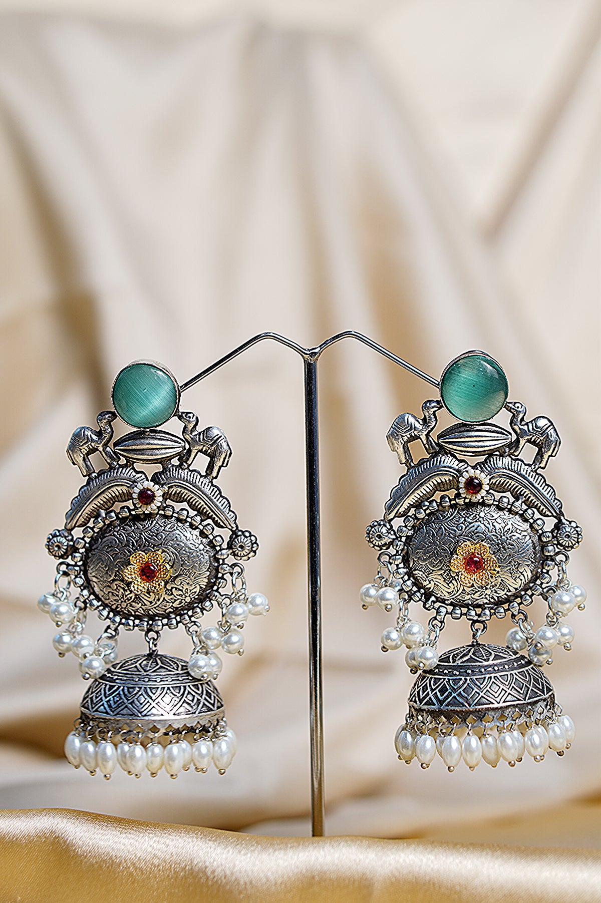 Samragyi _ Light Weight Heavy-Look Jhumka Collection - Ethnic Earrings
