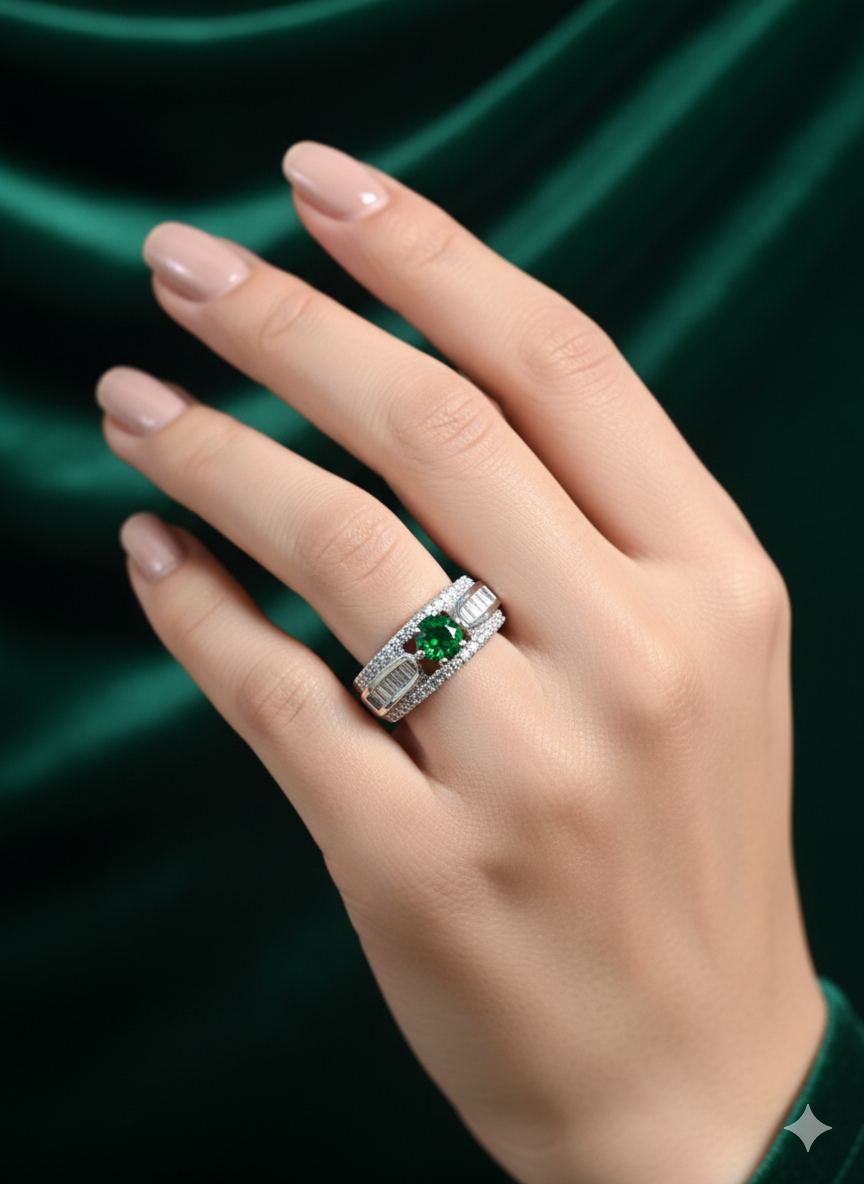 Sterling Statement Rings for festive occasions - Anti-Tarnish Ring
