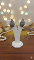 Kalash Earring Metallic - Artificial Silver Finish earrings
