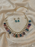 Lakshmi's Blessing necklace set for Traditional and Festive Indian Look - Bridal Necklace Set
