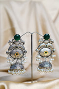 Samragyi _ Light Weight Heavy-Look Jhumka Collection - Artificial Silver Finish earrings
