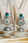 Tilottama Light Weight Heavy-Look Jhumka Collection - Artificial Silver Finish earrings online
