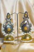 Rajmala Light Weight Heavy-Look Jhumka Collection - Antique Finish earrings
