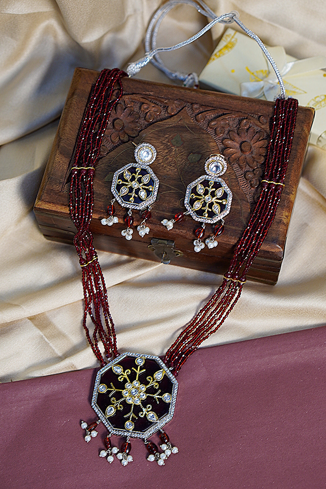 Rajvanshi necklace set for Traditional and Festive Indian Look - Bridal Necklace Set
