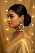 Samragyi _ Light Weight Heavy-Look Jhumka Collection - Antique Finish earrings
