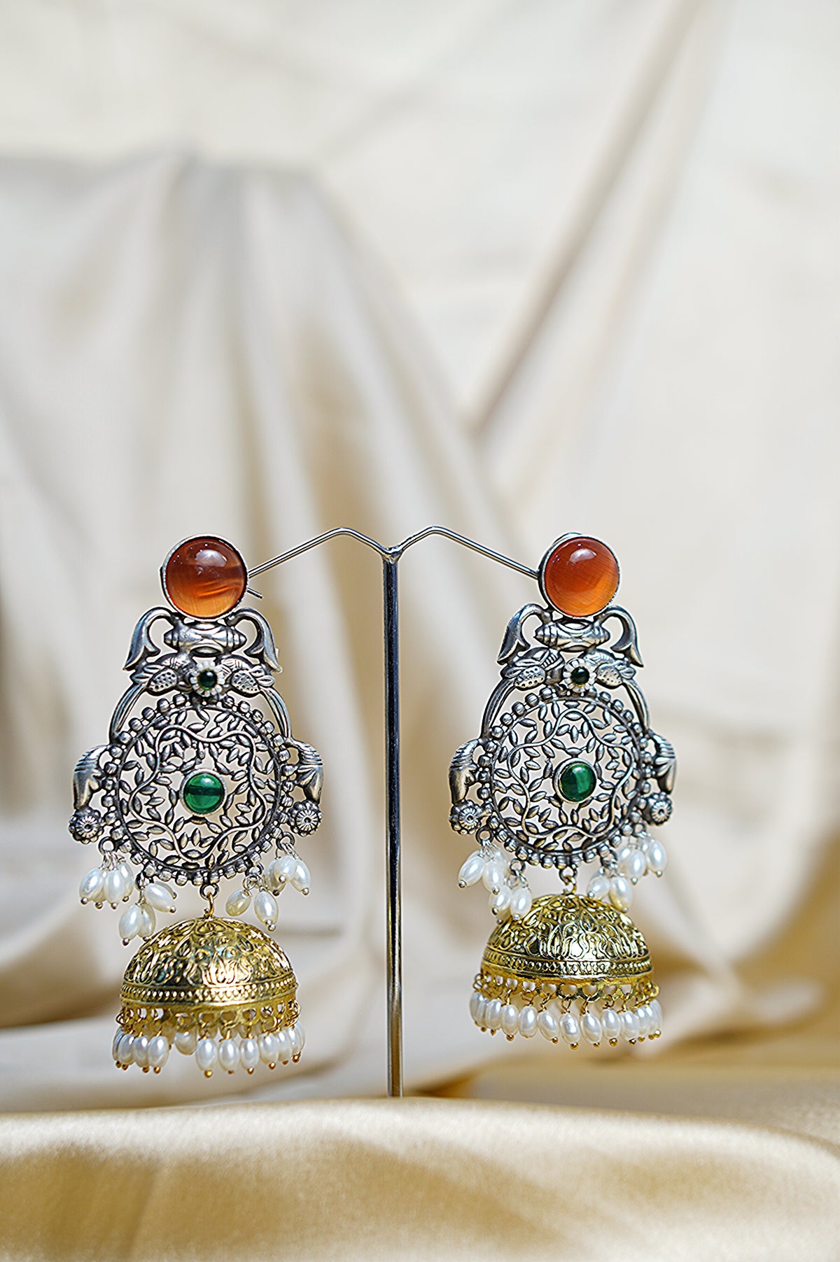 Sitara _Light Weight Heavy-Look Jhumka Collection - Festive Earrings
