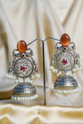 Tilottama Light Weight Heavy-Look Jhumka Collection - Antique Finish earrings online
