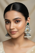 Vasundhara Light Weight Heavy-Look Jhumka Collection - Antique Finish earrings
